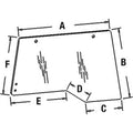 96671c3 Right Hand Rh Side Glass Fits Case-ih Tractors 7110 7120 7130