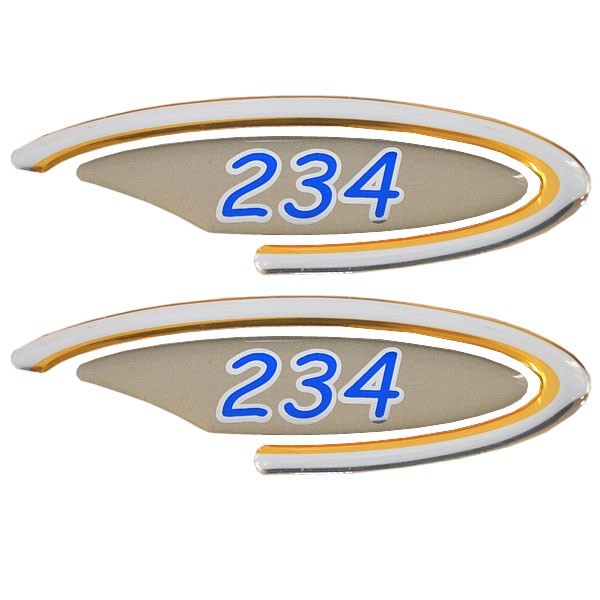 Raised Decals Four Winns 234 Logo Stickers by Four Winns
