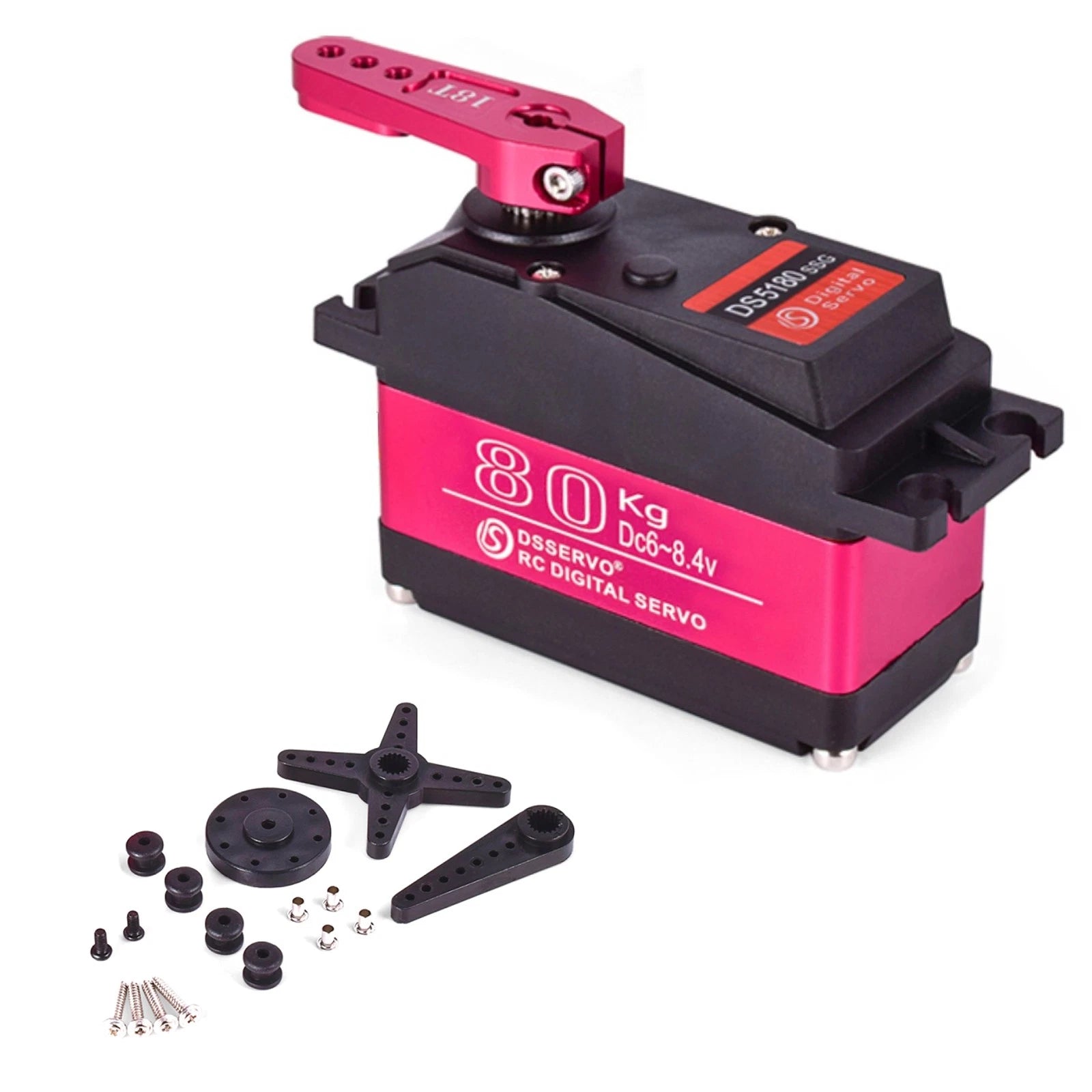 Digital Servo 80kg Metal Gear Servo High Torque Waterproof For 1/5 Rc