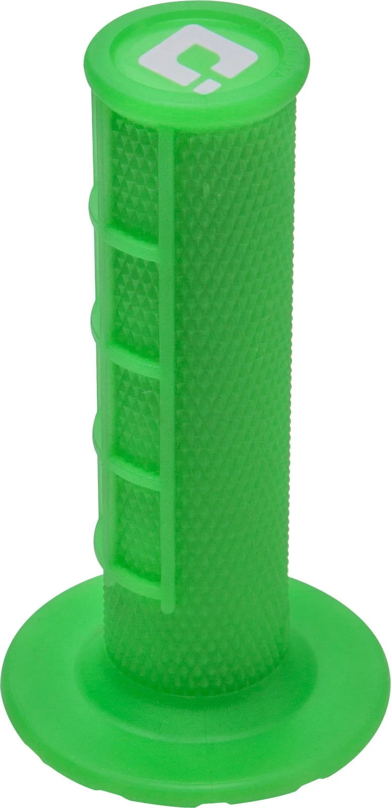 Odi Half Waffle Lock On Grip Neon Green For Mx Bikes 2-stroke &