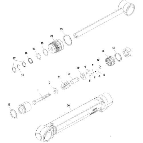 Power Trim Cylinder Seal Kit for Mercruiser MR/Alpha 1/Gen 2/Bravo