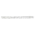 Boat Raised Decal Wakesetter Silver Black White by Malibu