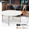 Foldable Indoor Plastic Round Dining Table Portable Out
