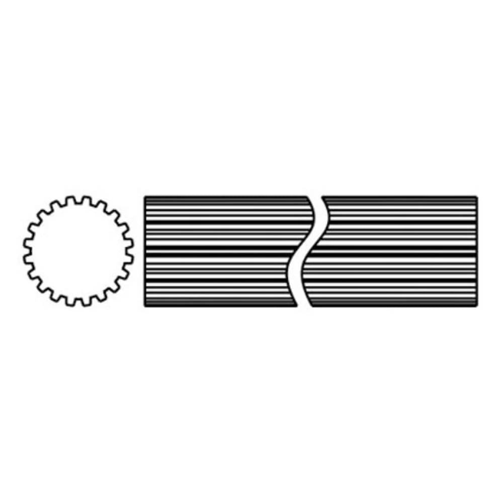D442720 3 Ft Long 20 Spline 1-11/16" Splined Shaft 35 44 55 Domestic