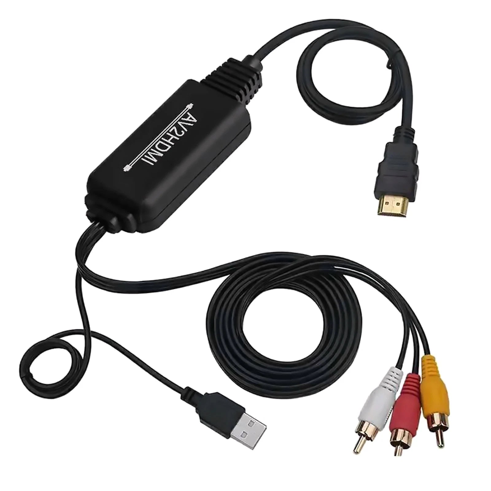 1080p 720p Composite Audio Video Cvbs To Hdmi Converter Rca Hdmi