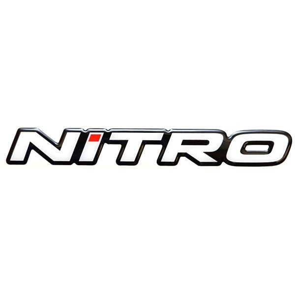 Nitro Boat Raised Decal 153234 | White Logo StickerOpens in a new wind