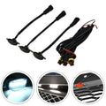 Lamp Grill Grille Lights Parts Replacement White 3x Abs Plastic