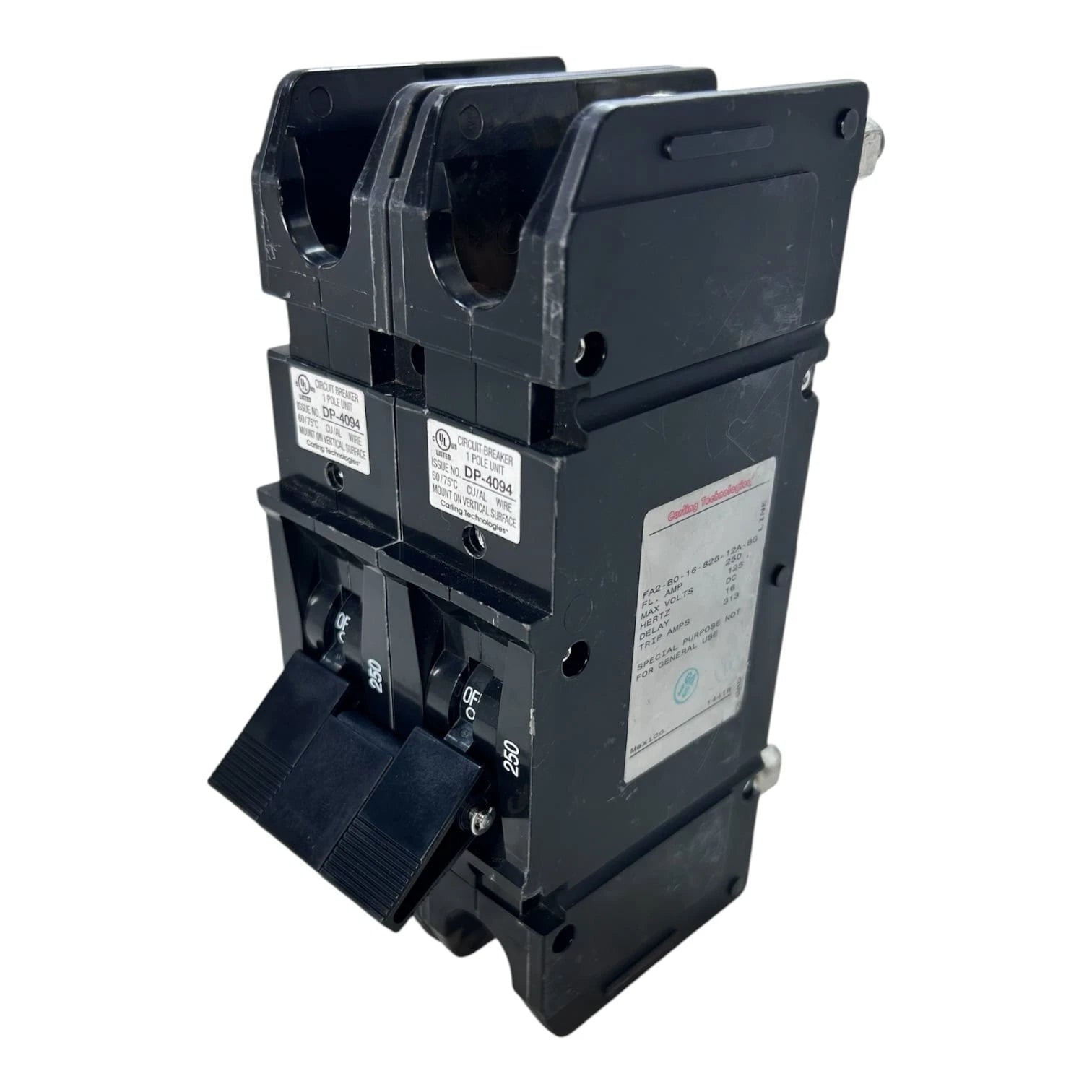 Carling Technologies Fa2-b0-16-825-<wbr/>12a-bg, 2 Pole Circuit
