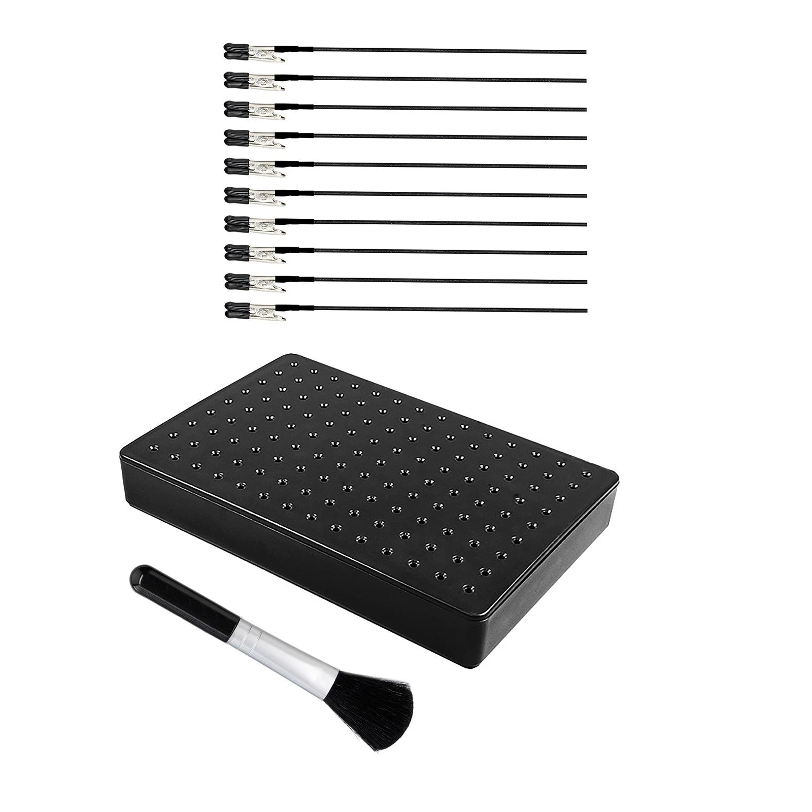 Plastic Stand Base W/ Black Metal Model Painting Alligator Clip