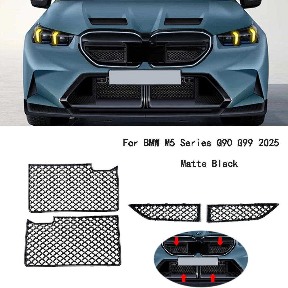 Car Grille Mesh For Bmw M5 G90 G99 2025 Front Bumper Center Lower