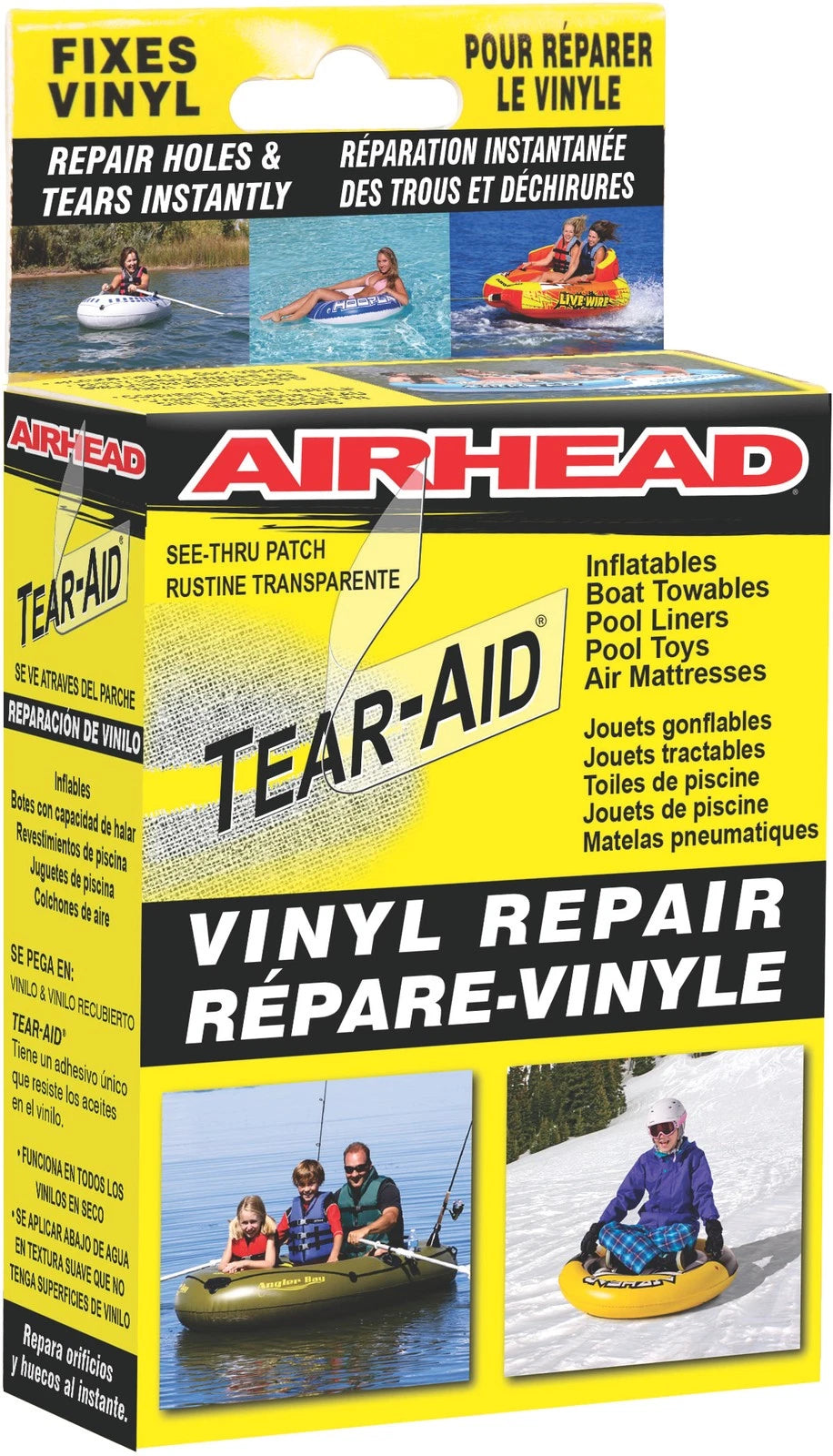 Airhead Tear Aid Vinyl Patch Kit For Watercraft, Inflatable Boats And