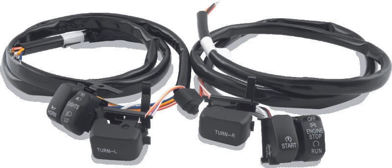 Twin Power 96-06 Big Twin And Xl Black Handlebar Switch Kit