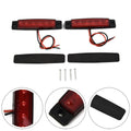 For 2 Pcs 6 Led Red Sealed Turn Brake Stop Tail Light For Truck