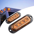 Abs+pc Led Side Marker Lights Truck Yellow Light 4pcs Led For