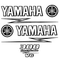 Yamaha Boat Cowling Decal U30921-01 | 300 Hp Four Stroke V6 ( Kit)