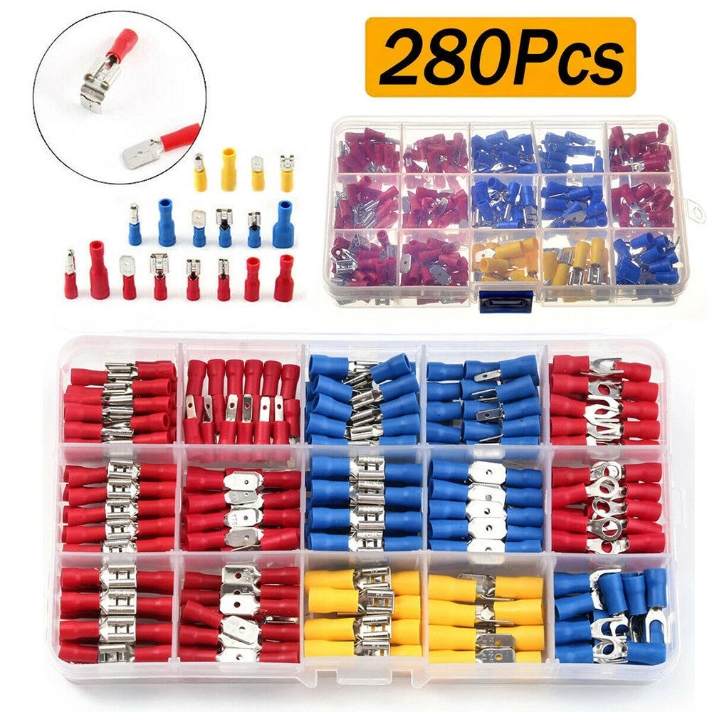 Kit Assorted Crimp Terminals Copper + Pvc+ Tinplate Replacement