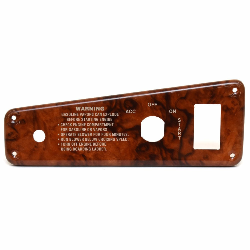 Rinker Boat Blank Ignition Switch Panel 206497C by Rinker