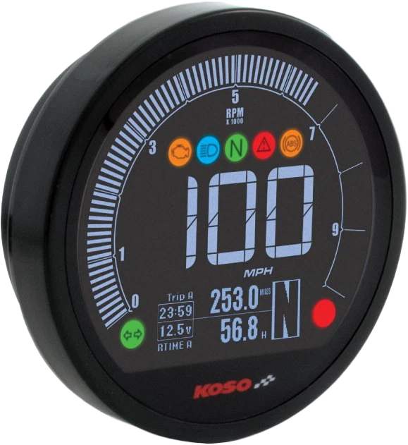 Koso Dl-04hd Multifunction Digital Gauge For Harley-davidso<wbr/>n