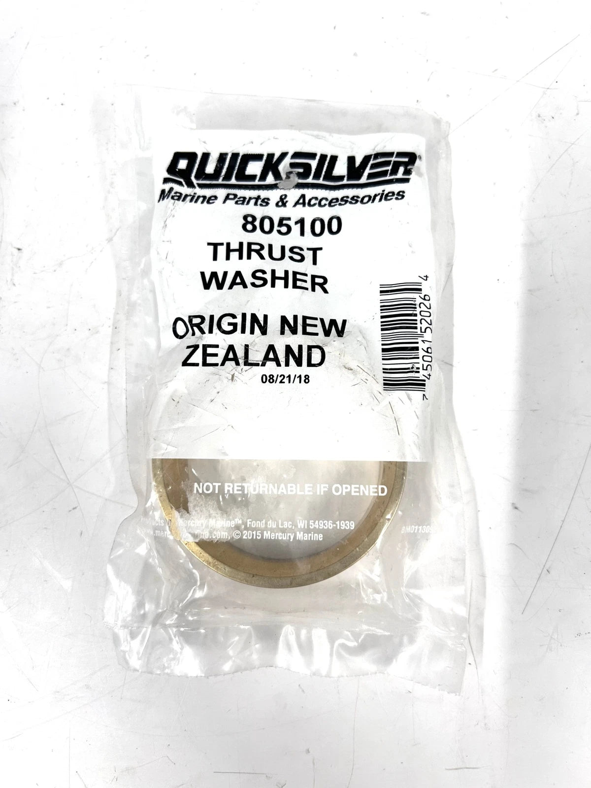 '-New- Quicksilver 805100, Thrust Washer , Oem