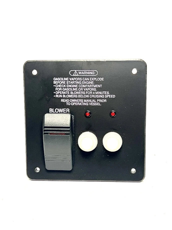 Custom, Blower Switch Panel, 4in X 4in, Black, New