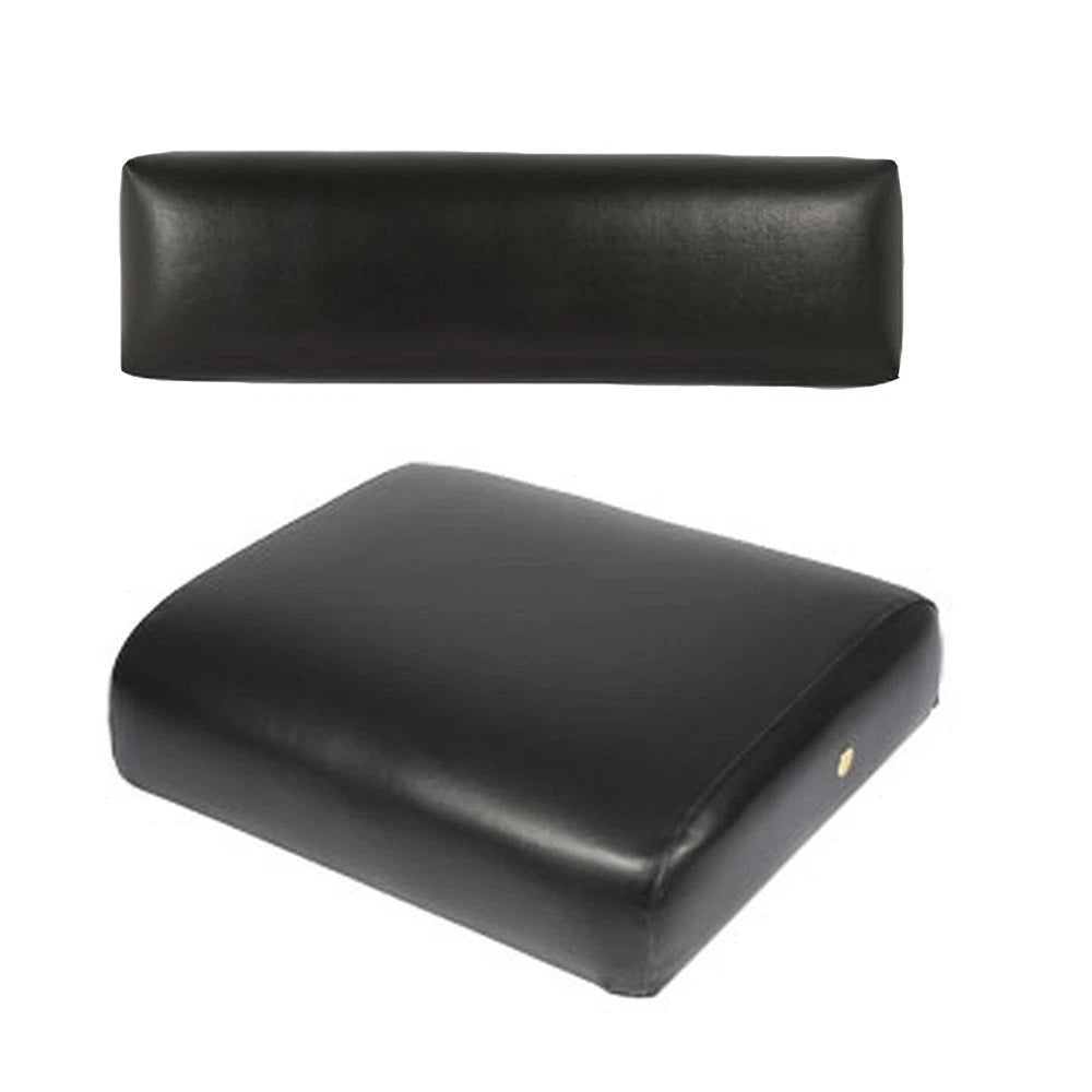 Am1839t Black Seat Back And Bottom Cushions With Wood Base Fits John