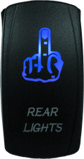 Dragonfire Racing Lighted Switch Finger Rear Light On/off Blue