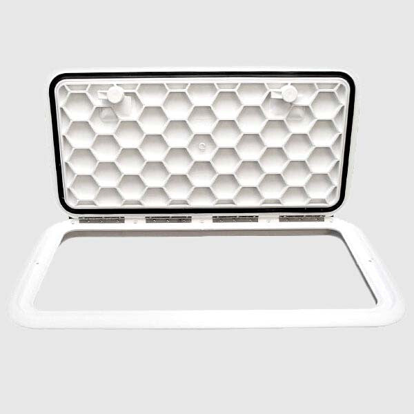 Jim Black Boat Deck Hatch 581-1324-05 | Polar White 13 x 24 InchOpens 