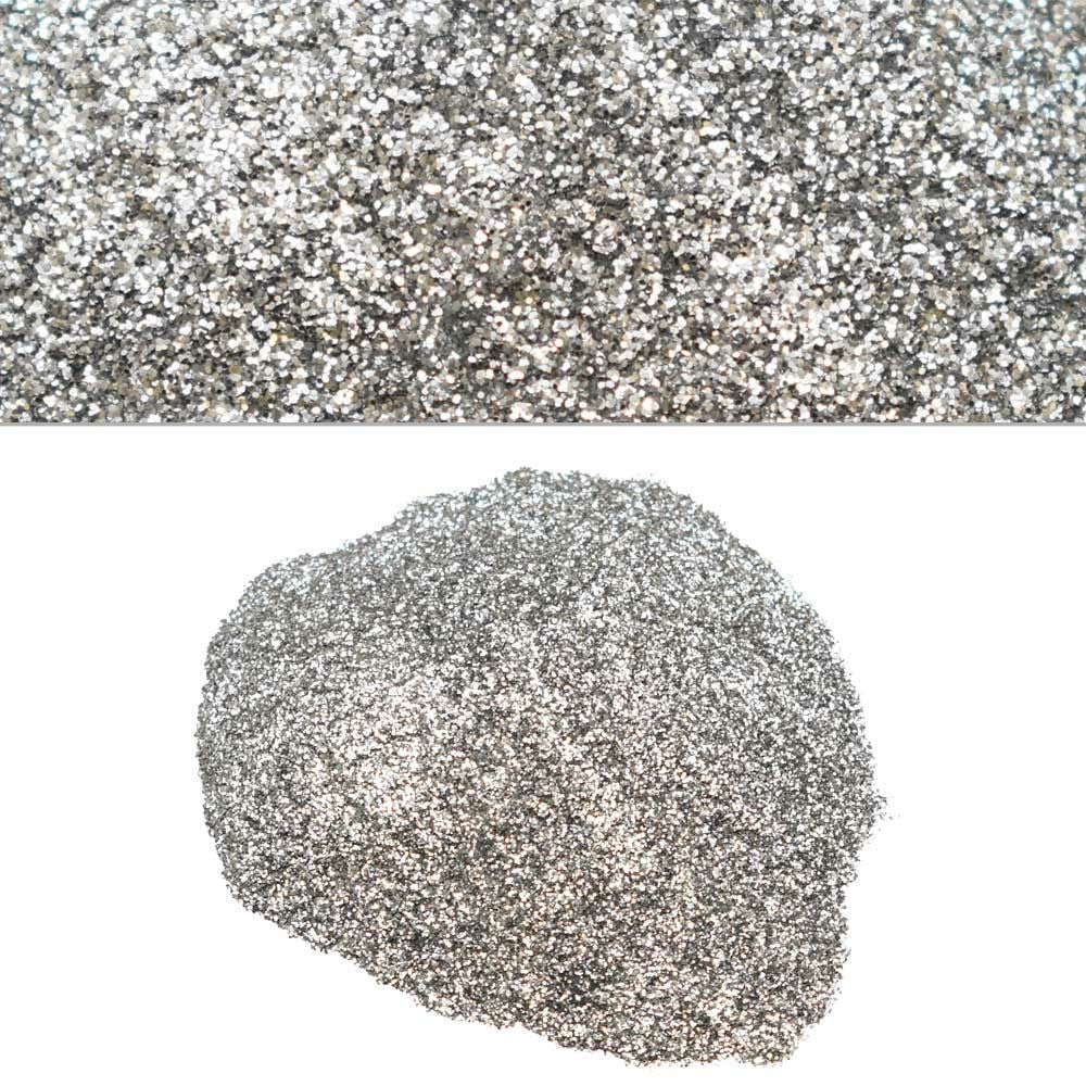 Metal Flake Glitter 8oz Silver