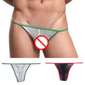 Stylish Men's Thong Tulle Netting