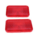 2x Red Taillight Lens Lvu18747 For John Deere 1023e 1025r 2032r 4120