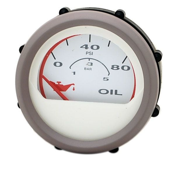 Faria Boat Oil Pressure Gauge GP9636A 2 Inch Taupe White by Faria