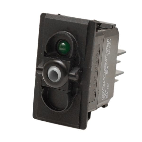 Carling Boat On/Off Rocker Switch 12 Volt 3 Spade Green Illuminated by Carling