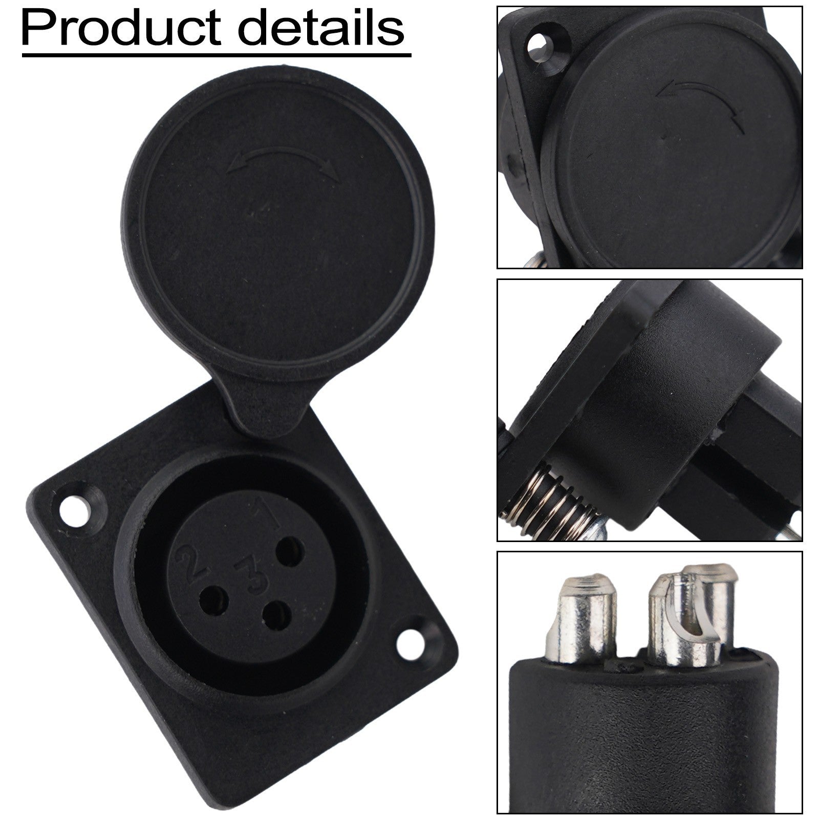 XLR 3 Pin Female Chassis Mount Socket