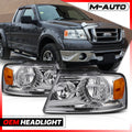 Chrome Clear Headlights for 2004-2008 F150/Mark LT
