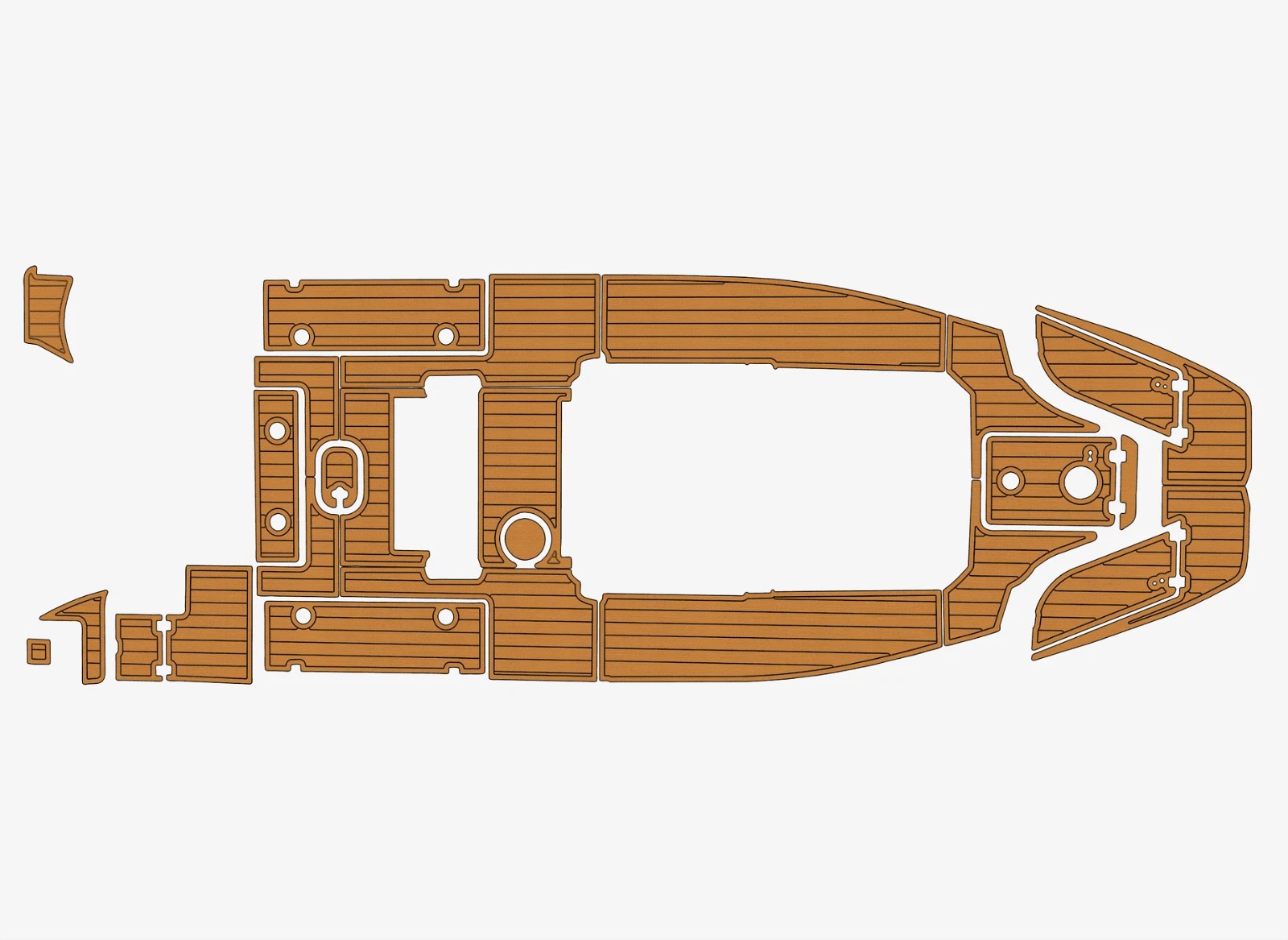 EVA Faux Teak Mat Sea Fox 268 Commander 2021-2024 by Sea Fox