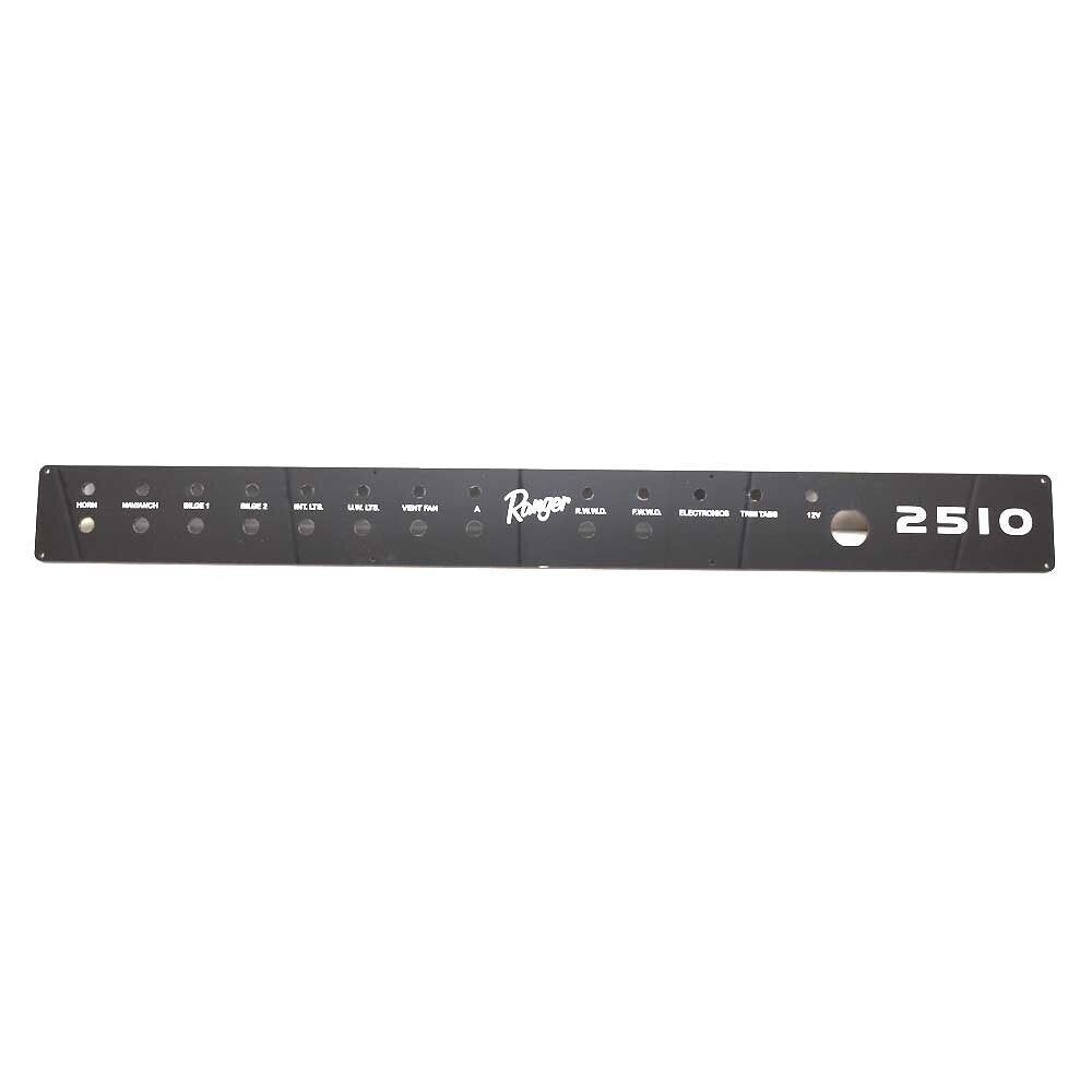 Ranger Boat Blank Switch Panel 204428 | 2510 Black 29 3/4 x 2 7/8 Inch