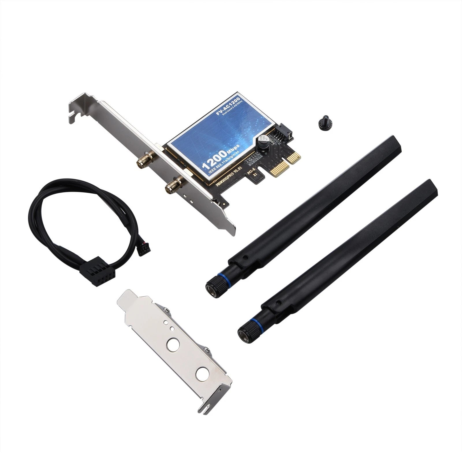 Fv-ac1200 Ac1200 Wifi Bluetooth Card Dual Band 867mbps Pcie W/