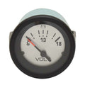 Voltmeter Gauge VeeThree 2 Inch Black Silver by VeeThree