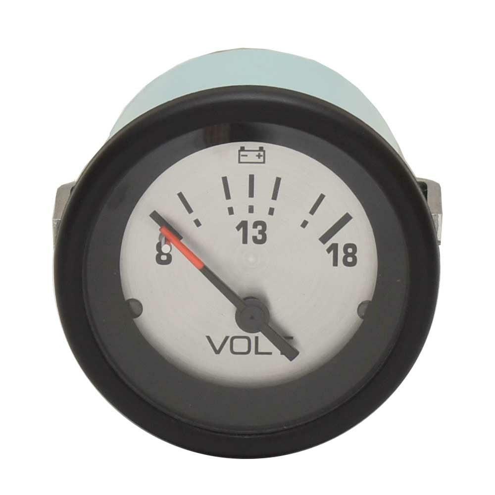 Voltmeter Gauge VeeThree 2 Inch Black Silver by VeeThree