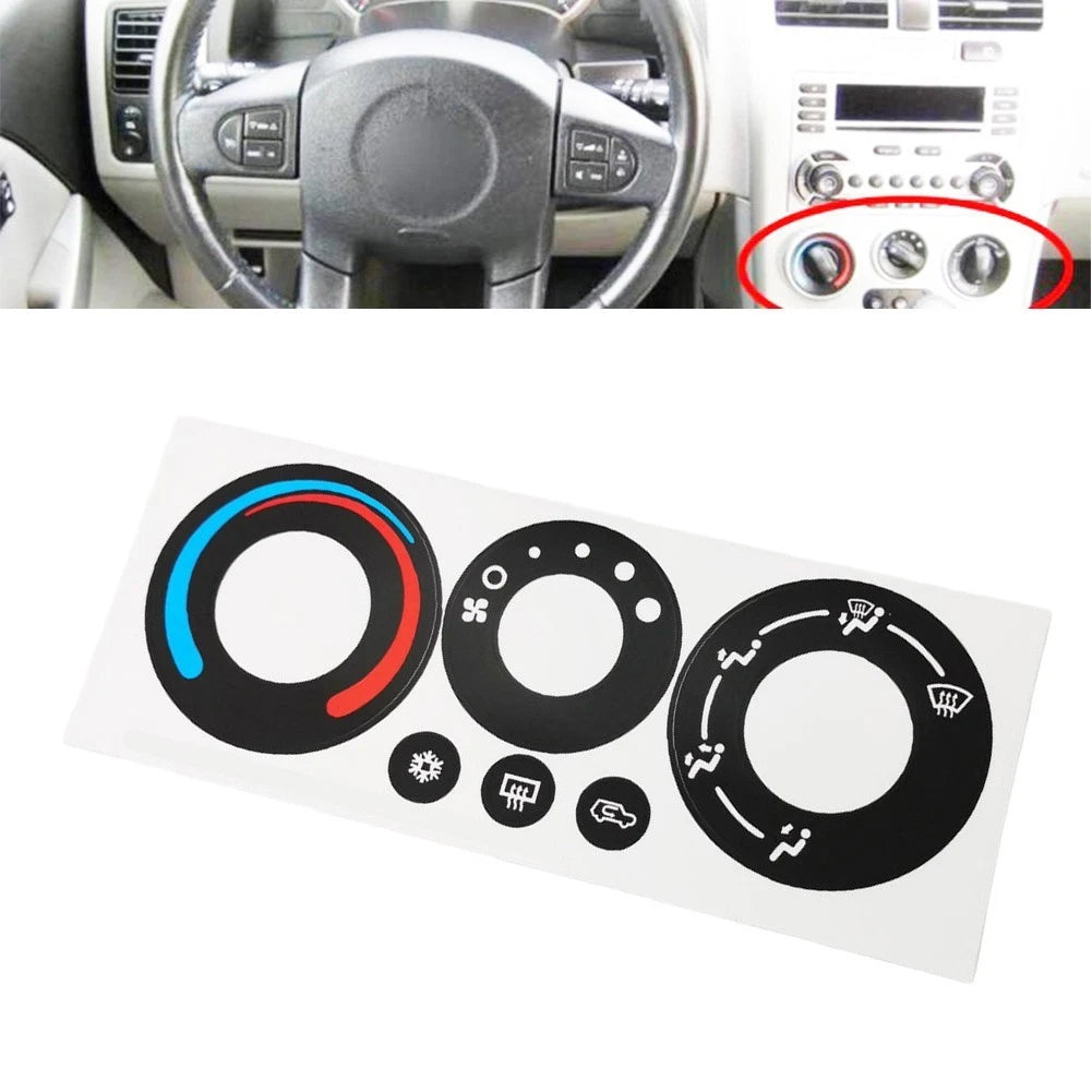 Ac Climate Control Repair Button Decal Sticker For Pontiac Torrent