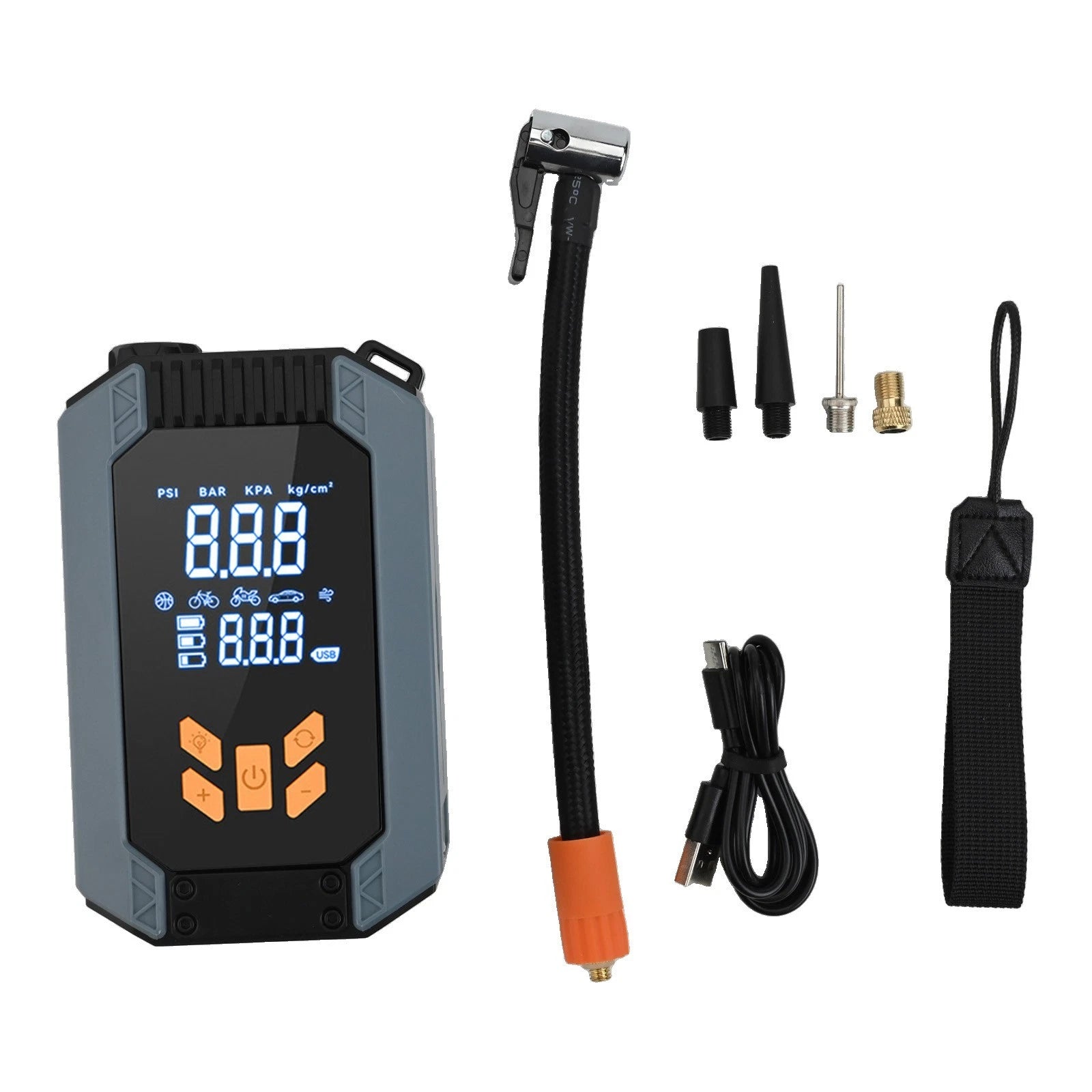 Electric Portable Inflator 150PSI Ideal For Cars Motorcycles And Balls