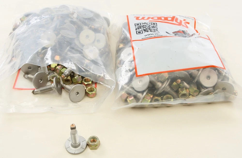 Woodys Signature Series Stainless Steel Snow Track Studs 1.075" 144