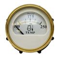 Faria Boat Temperature Gauge Heritage 2 Inch Gold White by Faria