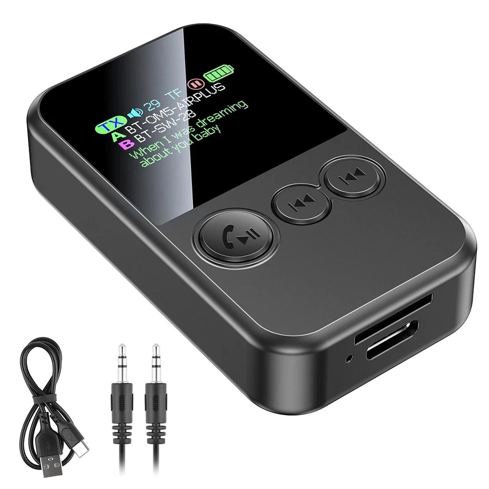 5.4 Bluetooth Audio Adapter Device With 300mah Battery For Long