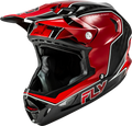 Fly Racing Werx R Flow Carbon Helmet Small Black Red For Bicycles