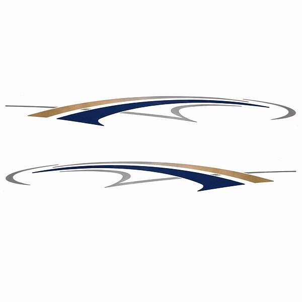 Rinker Graphic Decals Captiva Blue Gold Set of 2 by Rinker