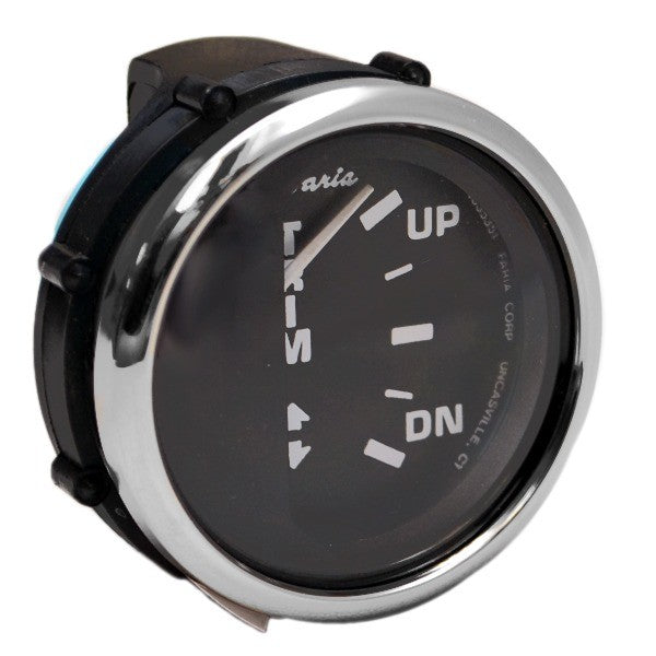 Faria Boat Trim Gauge GP4531A Evinrude Johnson Euro Stainless Series by Faria