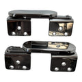 Marine Town Roll Back Bolster Seat Hinge Set W/ Cover, Stainless