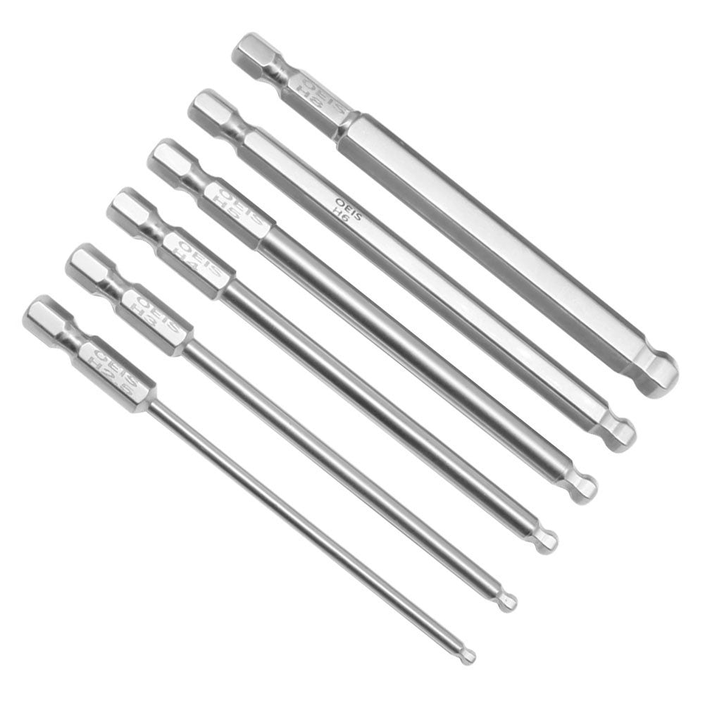 6.35mm Metric Hex Screwdriver Bits