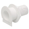 Thru Hull Connector White Boat 1 1/2 Inch Plastic